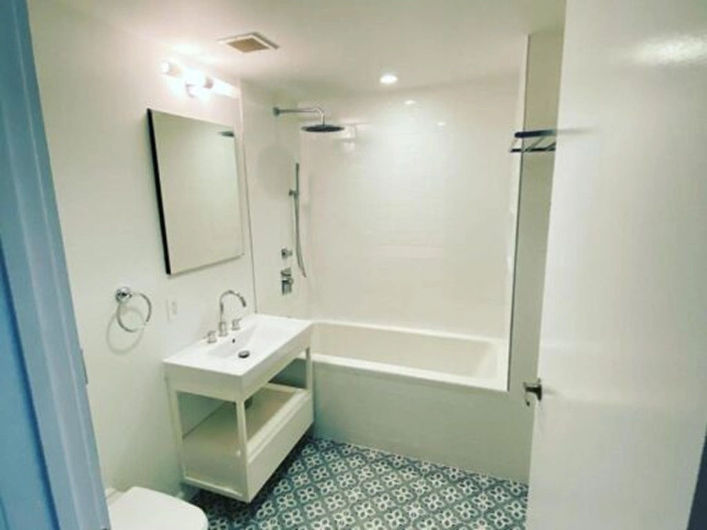 Completed new bathroom addition in a Long Island single-family home