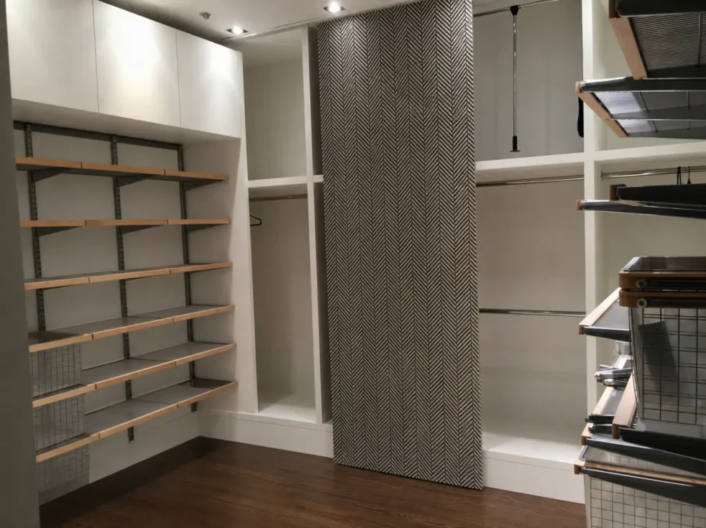 Custom built-in shelving and storage completed for an East 17th Street Manhattan loft renovation