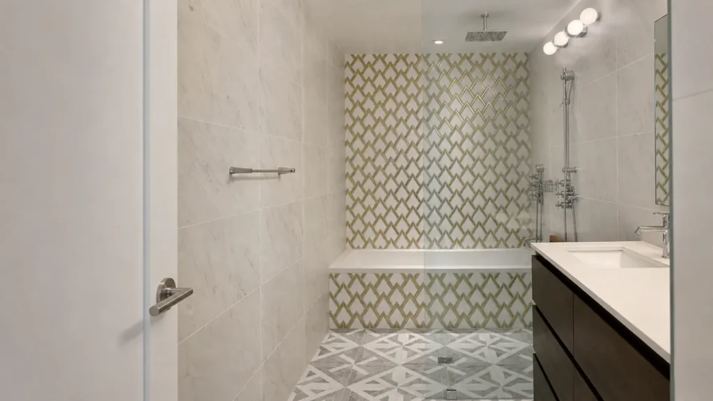 Completed Long Island City shower violation correction and bathroom gut renovation