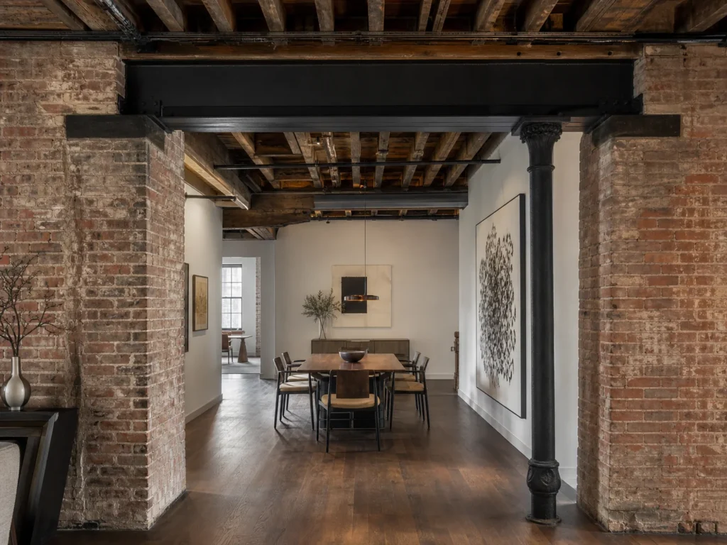 Tribeca loft structural opening during renovation