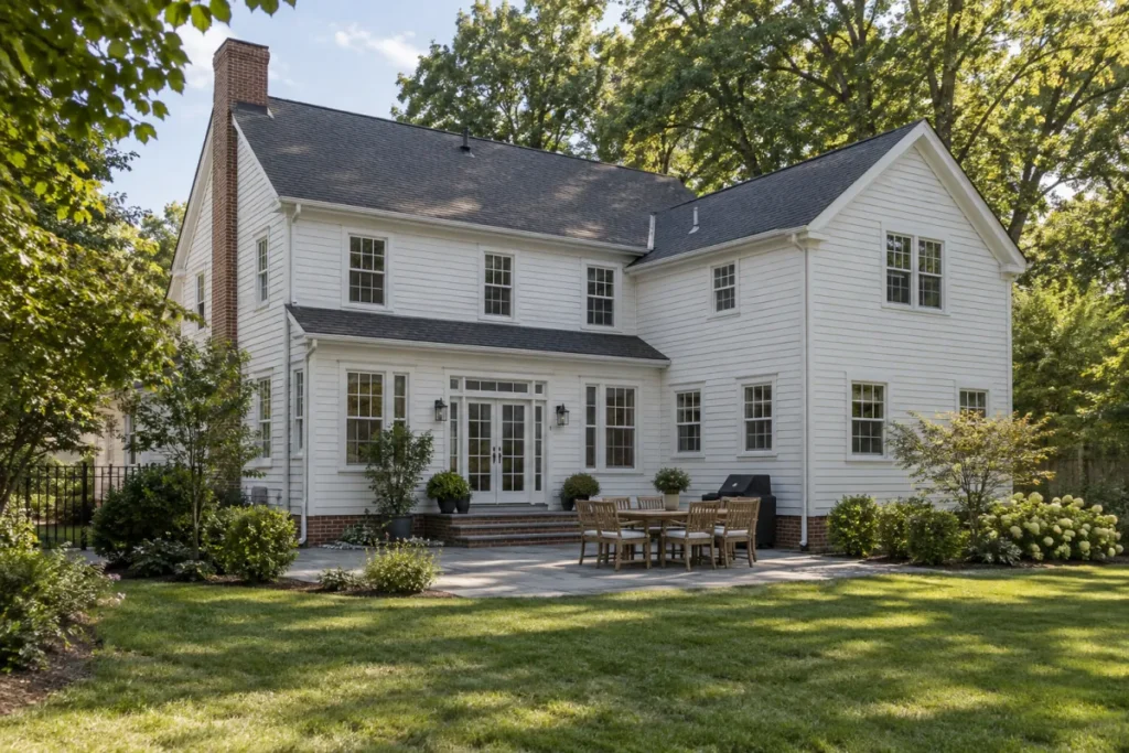 Representative home addition matched to a Richmondtown Colonial-style house