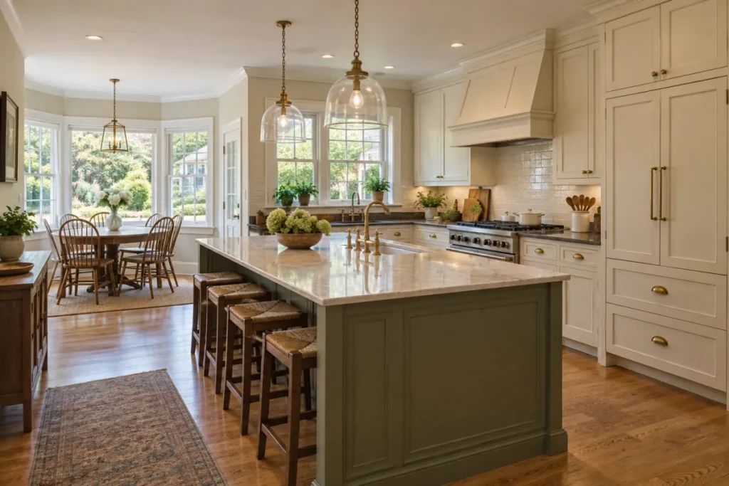 Representative expanded kitchen renovation in a Richmondtown home