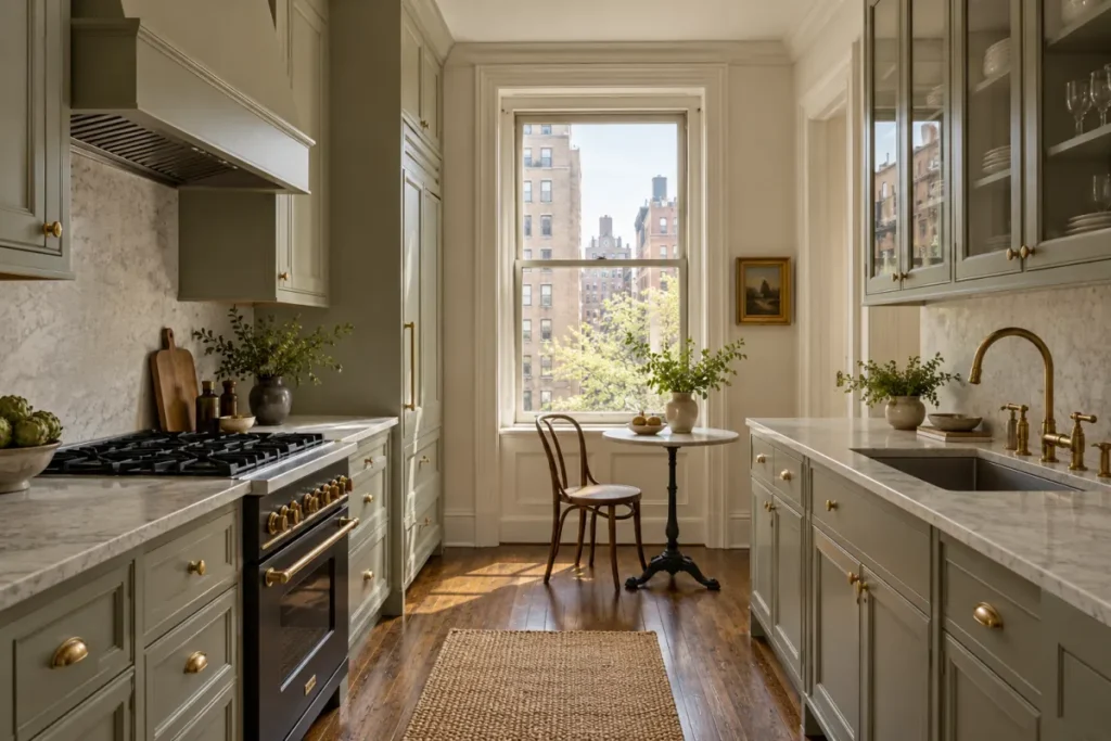 Representative kitchen renovation in a Gramercy Park pre-war co-op apartment
